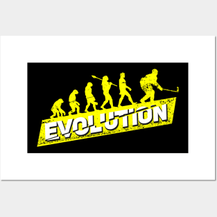 Ice Hockey Player Evolution Sport Coach Gift Posters and Art
